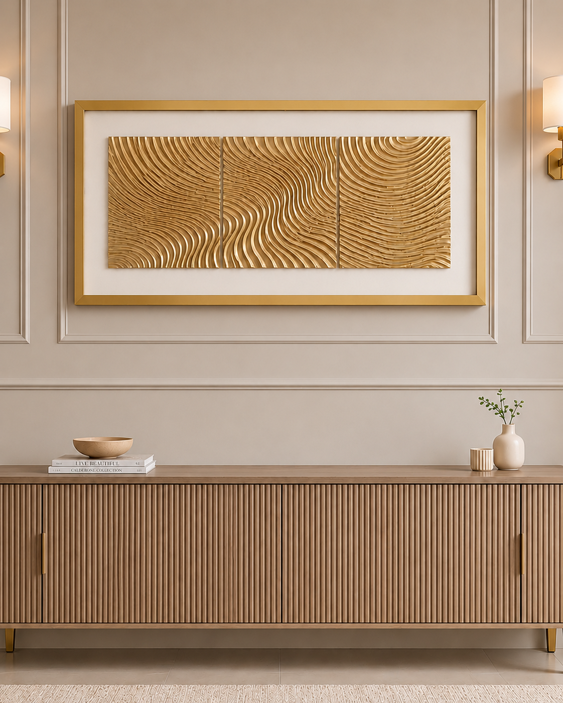 Flowing Dunes Shadow Box Wall Decoration Piece