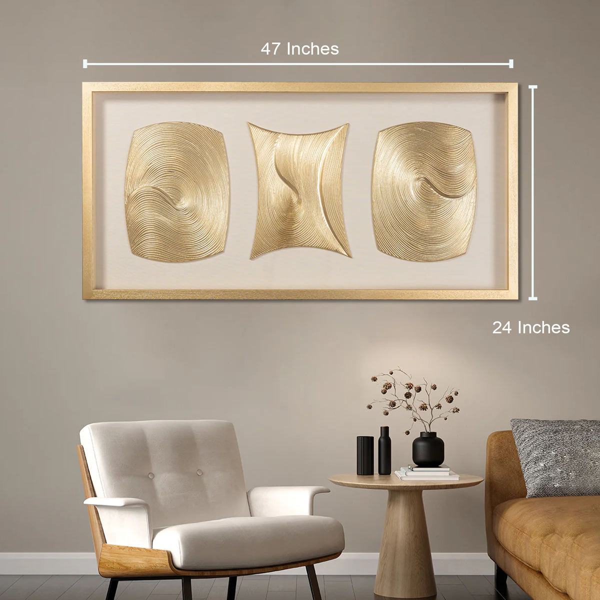 Cosmic Currents Shadow Box for Wall Decoration (N)