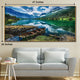 Lakeside Horizon Crystal Glass Nature Painting & Wall Decoration Items