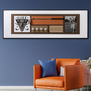 Golf Heritage Pop Art Shadow Box