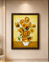 Sunflower Harmon 100% Hand Painted Wall Art Paintings for Home & Item for Wall Decoration ( 35.5 x 23.5 Inches )