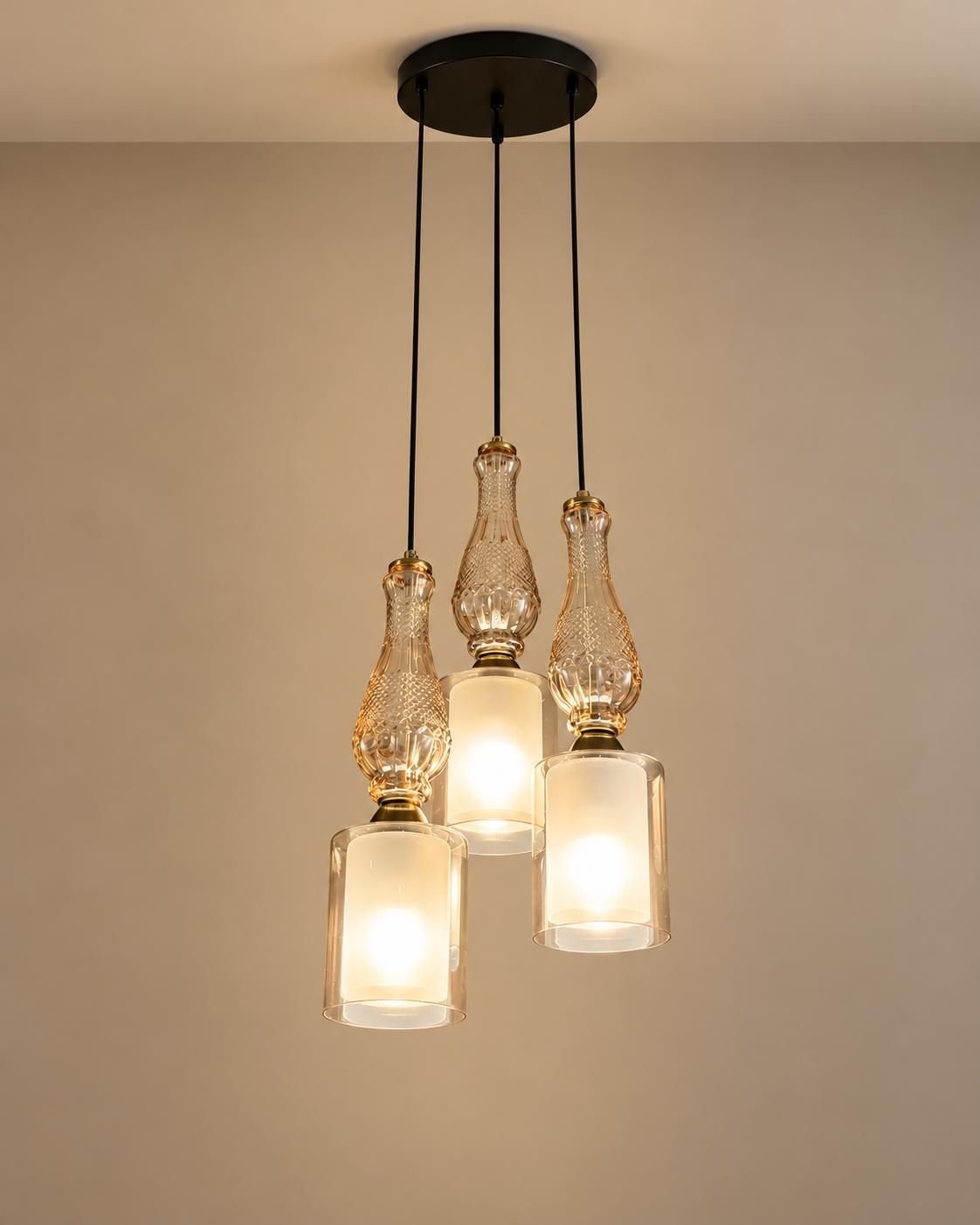 Novira Charm Ceiling Light For Living Room & Item for Home Decoration - Set of 3 Pendant