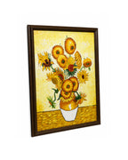 Sunflower Harmon 100% Hand Painted Wall Art Paintings for Home & Item for Wall Decoration ( 35.5 x 23.5 Inches )