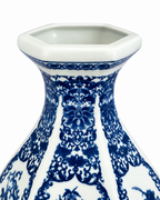 Porcelain Paradise Decorative Vase & Showpiece for Home & Item for Home Decoration (Blue Pottery)