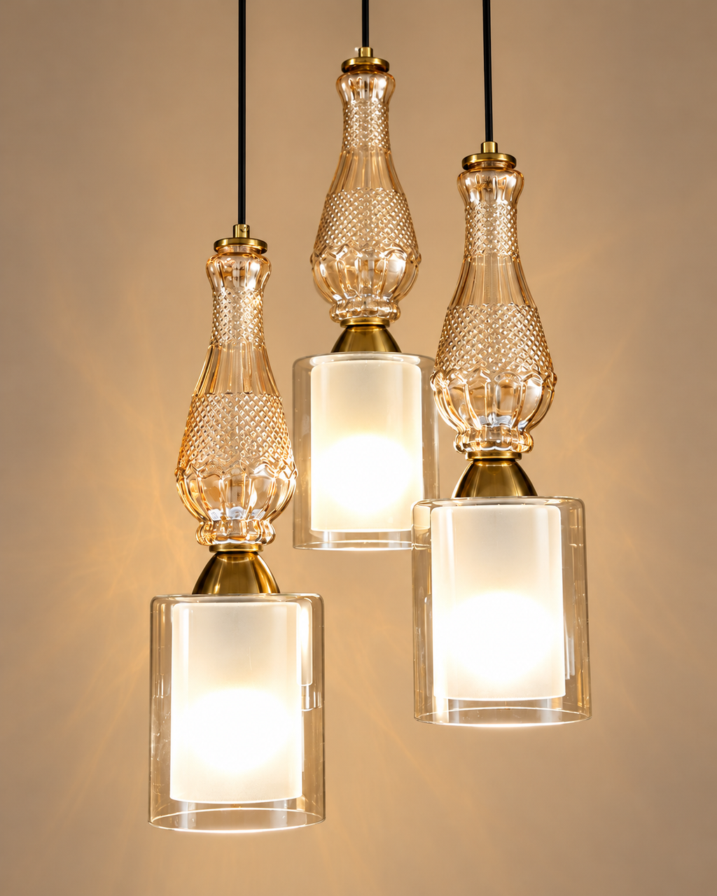 Novira Charm Ceiling Light For Living Room & Item for Home Decoration - Set of 3 Pendant