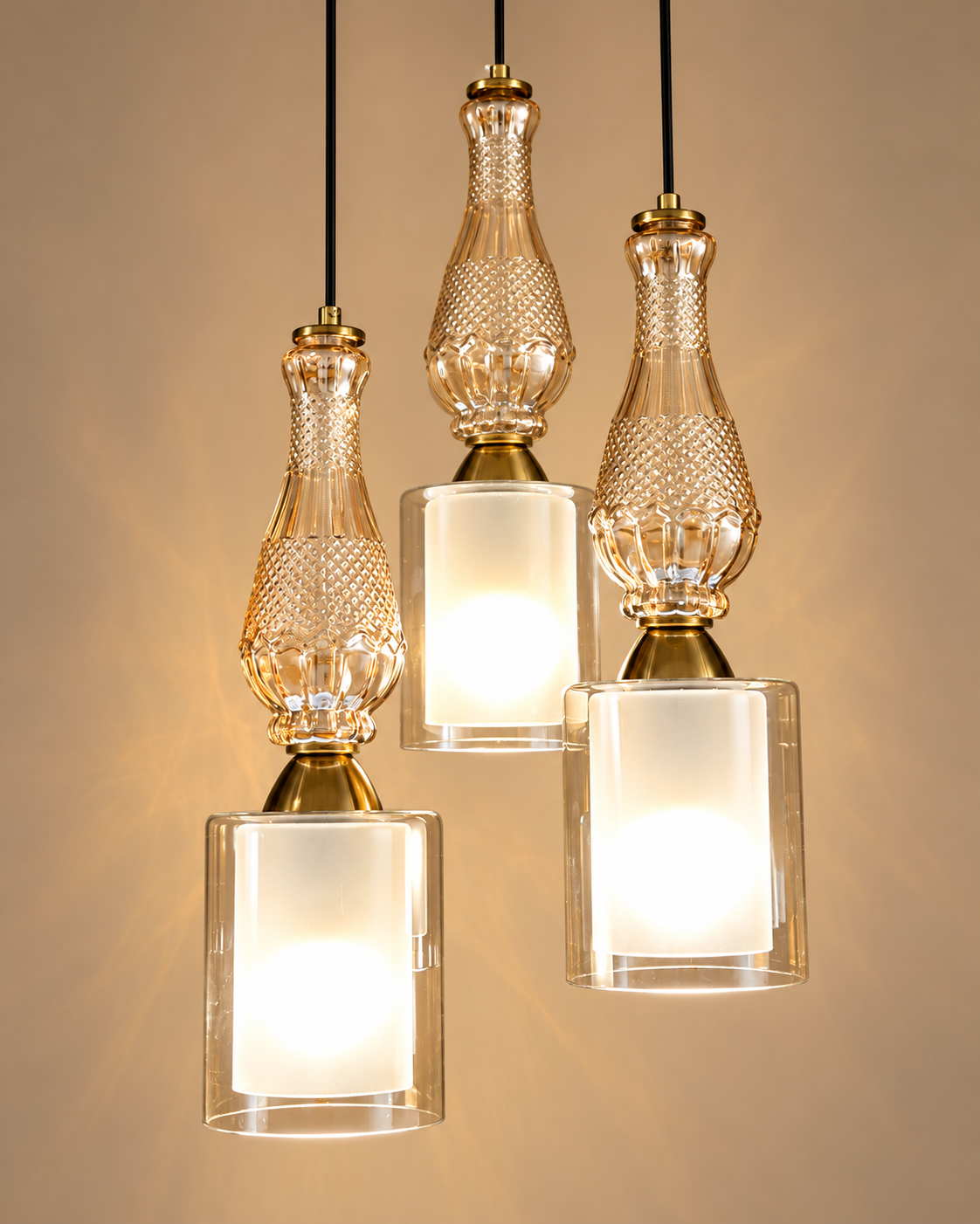 Novira Charm Ceiling Light For Living Room & Item for Home Decoration - Set of 3 Pendant