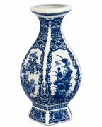Porcelain Paradise Decorative Vase & Showpiece for Home & Item for Home Decoration (Blue Pottery)