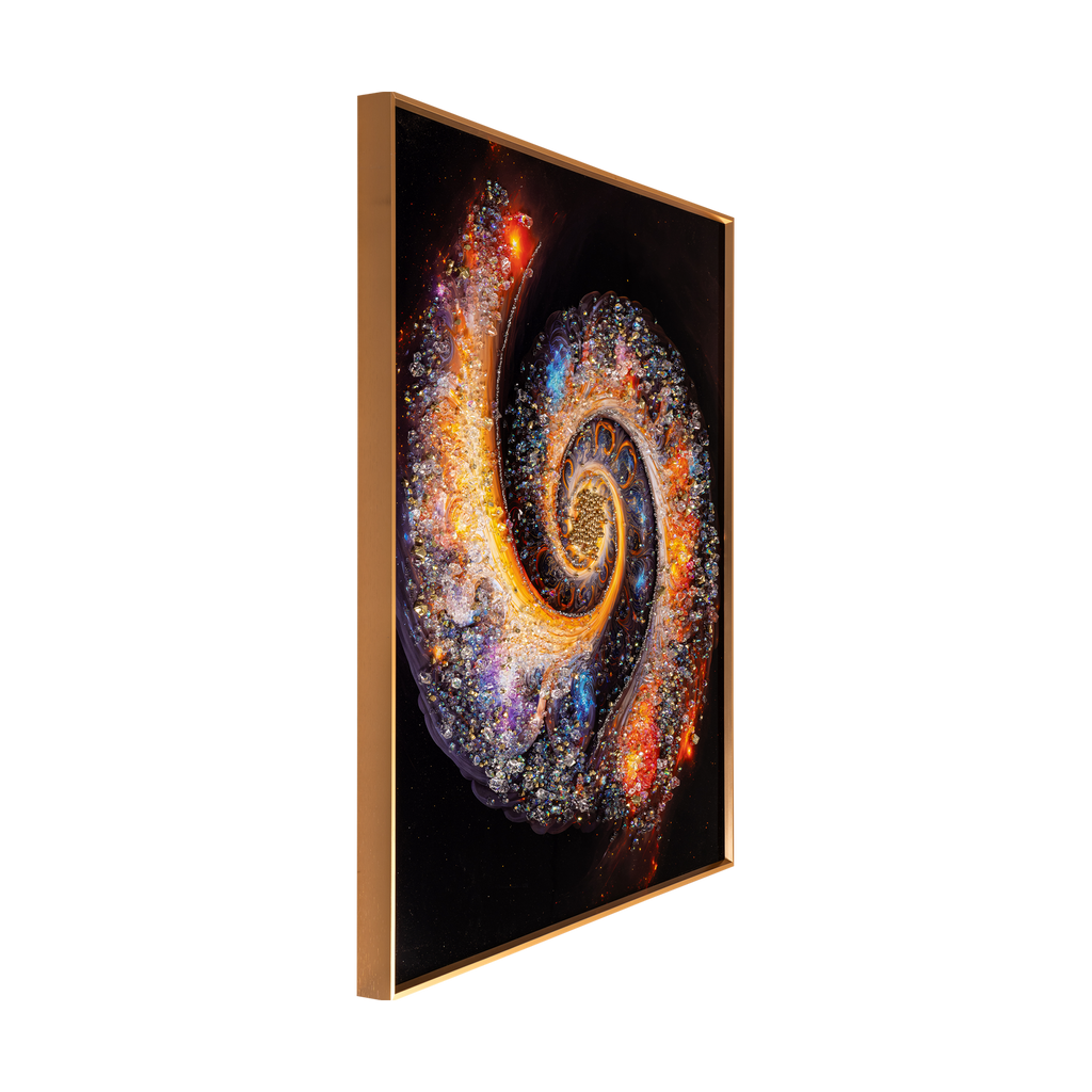 Galaxy Gleam Crystal Glass painting