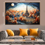 Tapestry of Paris and the Eiffel Tower Canvas Painting