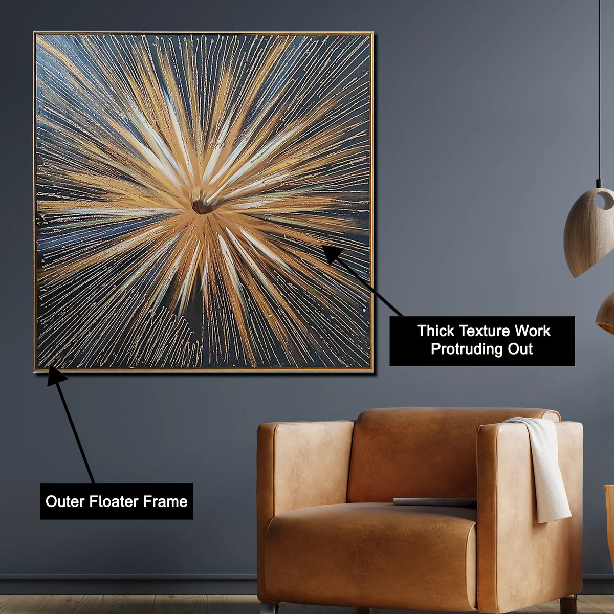 Energy Flux Creation Modern Wall Art (40 x 40 Inches) – Dekor Company
