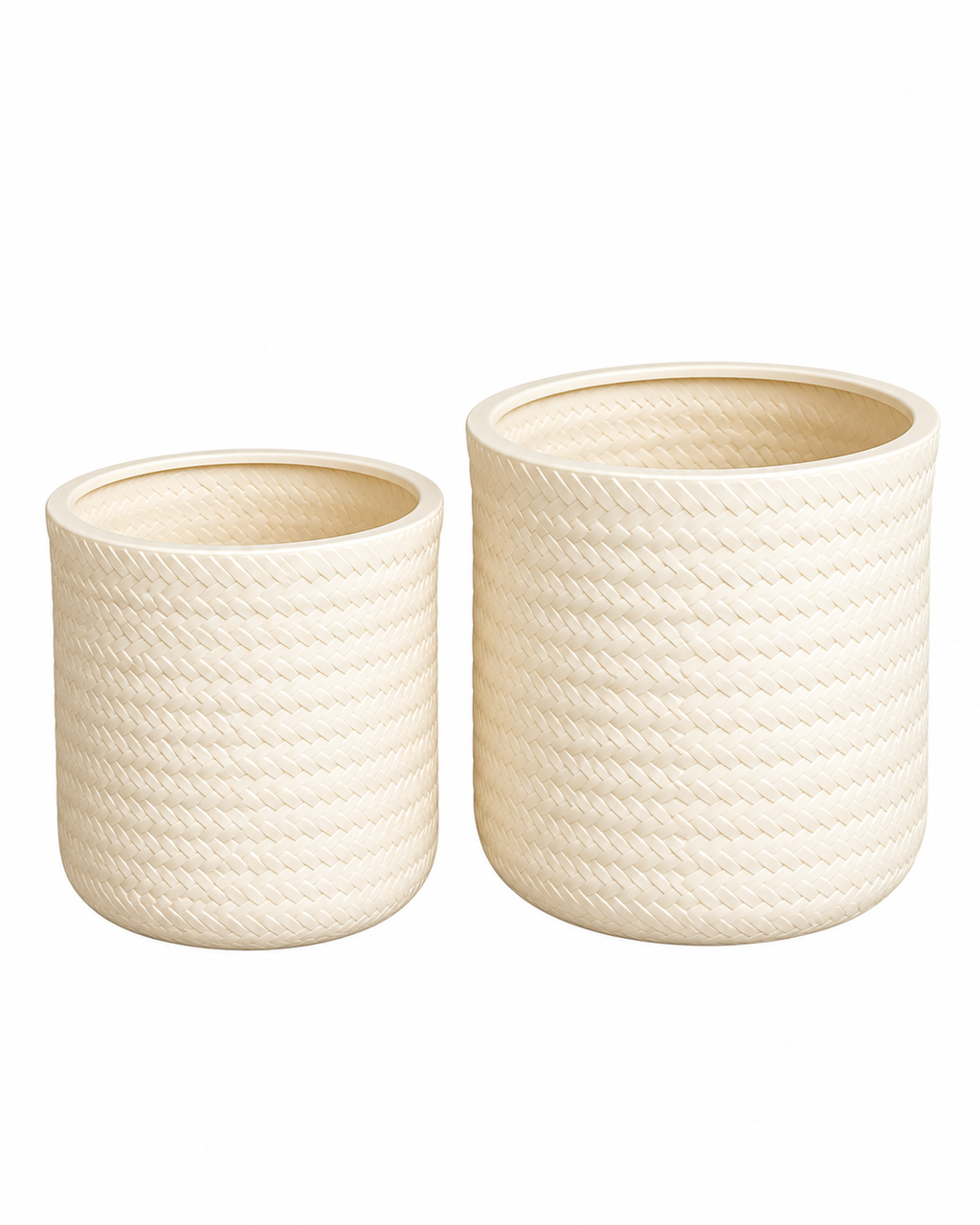 Artisan Pattern Indoor Planters For Home - Beige