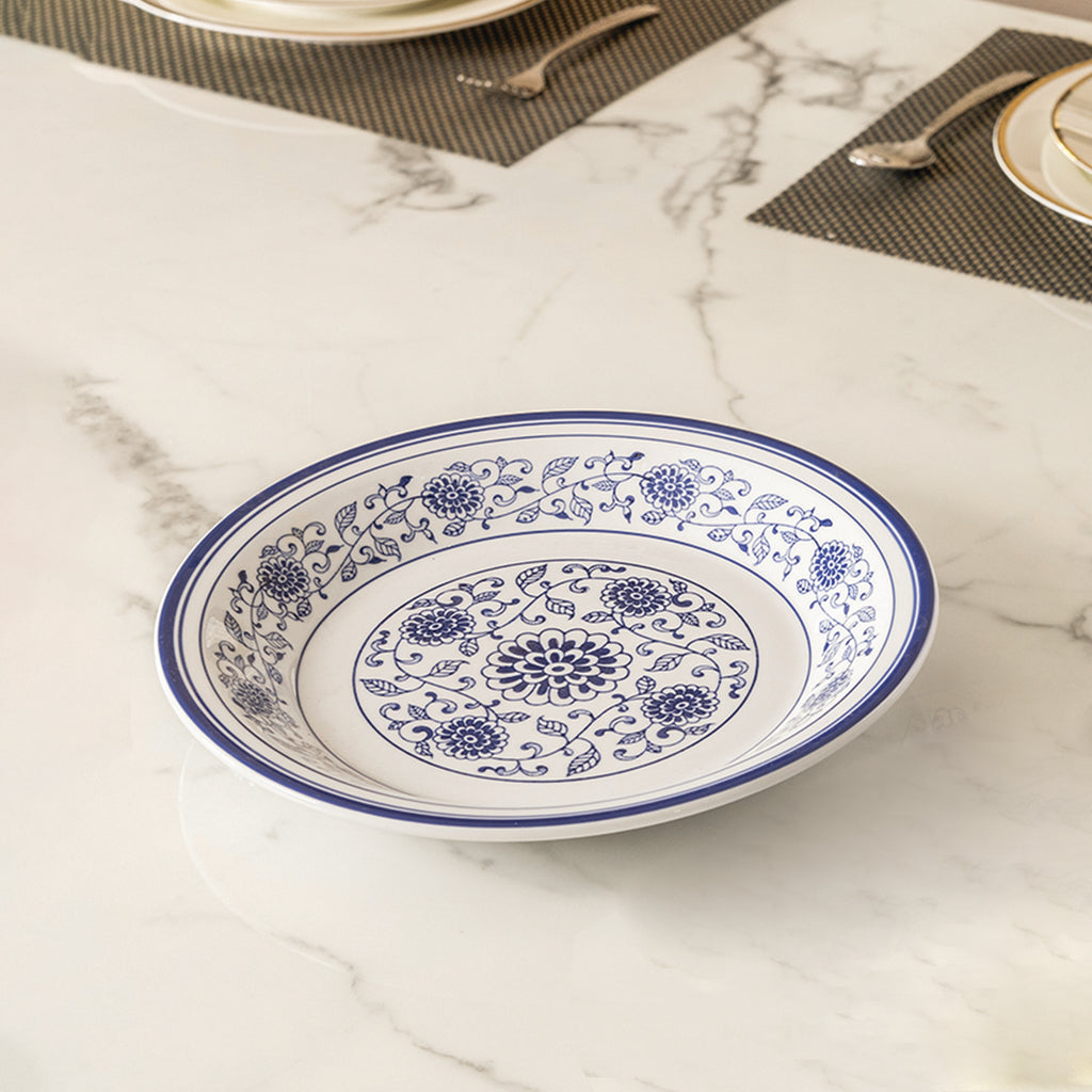 Bluecrest Illume Dining Plates for Home (Blue Pottery)