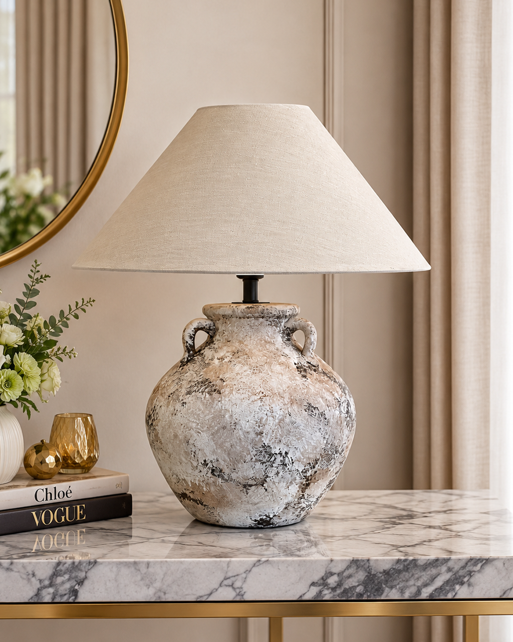 Antique Whisper Designer Table Lamps for Living Room