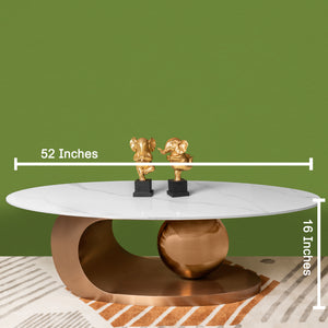 Amara Rose Gold Base Round Accent Table - Rose Gold (Stainless Steel)