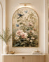 Spring Garden with Songbird Embossed Wall Painting for Home & Item for Wall Decoration ( 35.5 x 23.5 Inches )