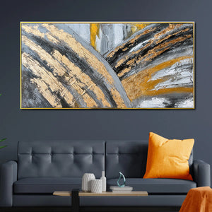  Radiance in Motion Handpainted Wall Painting (With outer Floater Frame)