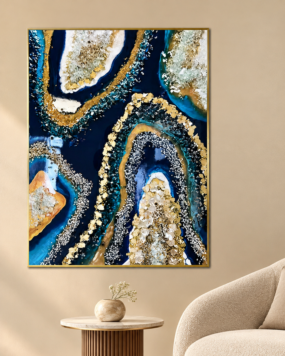 Dazzling Reverie Resin Art Painting