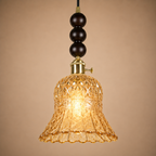 Morning Bloom Pendant Light For Home  & Item  for Home Decoration  - Amber