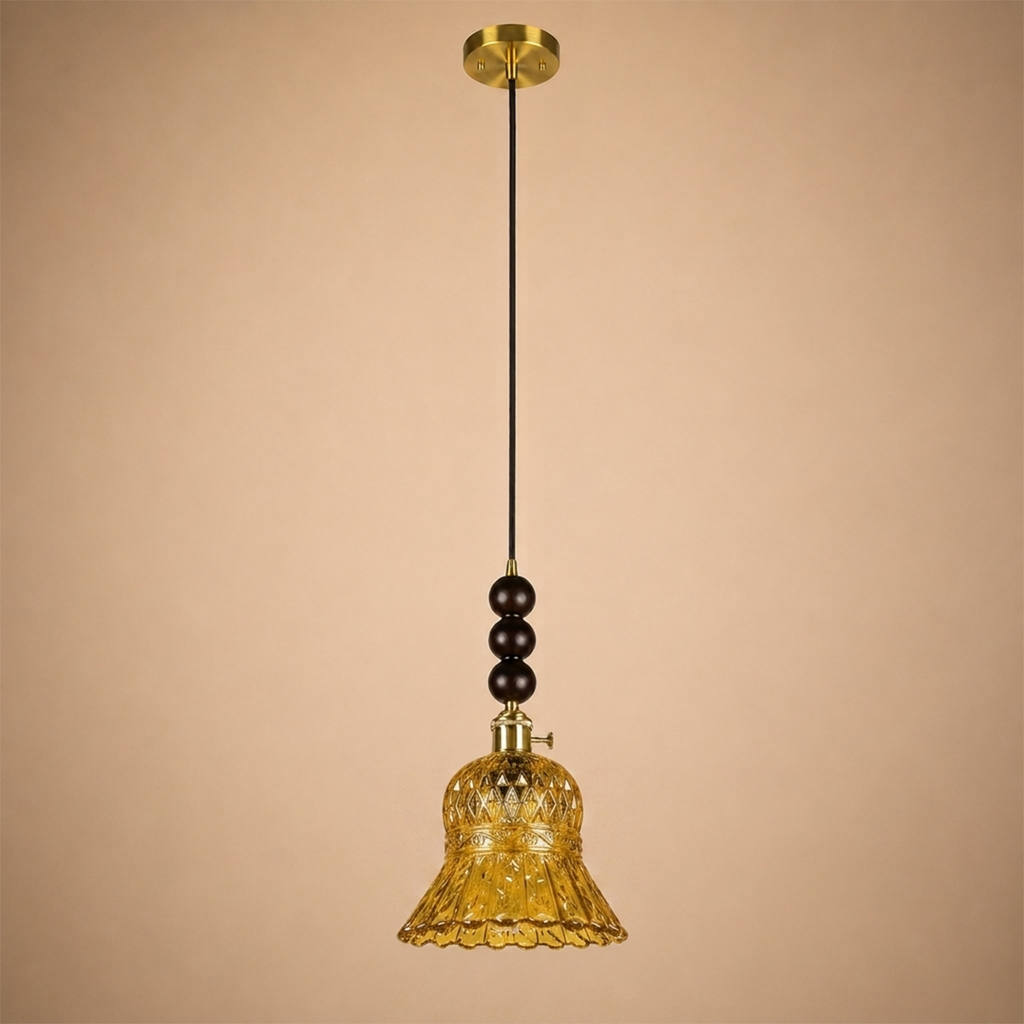 Morning Bloom Pendant Light For Home  & Item  for Home Decoration  - Amber