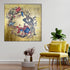 Floral Flight Sanctuary Hand Painted Decorative Wall Painting Bedroom (With Outer Floater Frame)