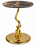 Helix Grace Side Table For Living Room - Gold