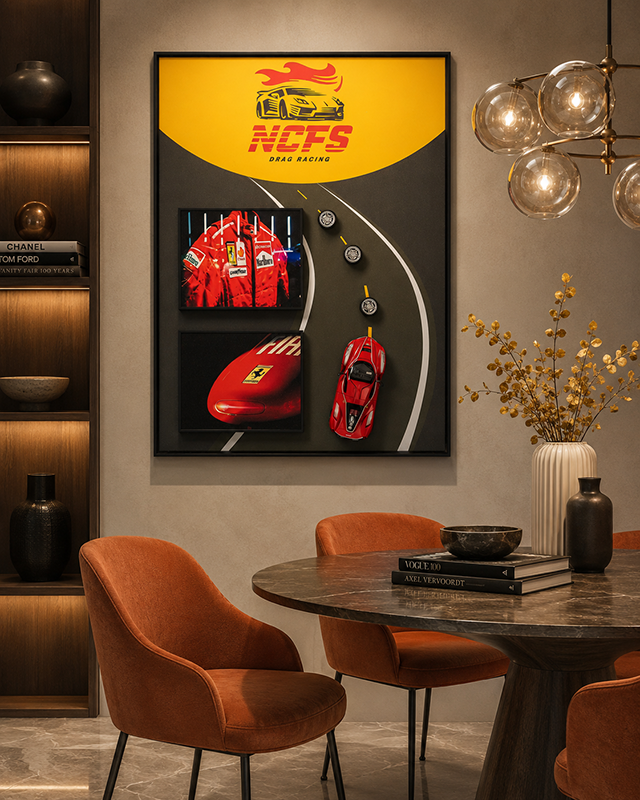 Ferrari Fan’s Dream Pop Art Shadow box