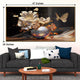 Golden Nocturne Bouquet Crystal Glass Framed Wall Paintings For Home & Wall Decoration items