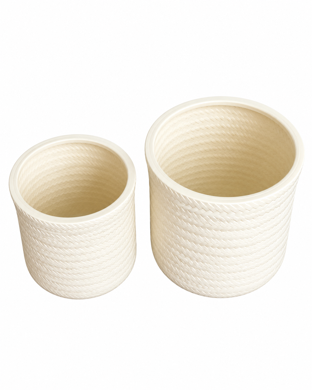 Artisan Pattern Indoor Planters For Home - Beige