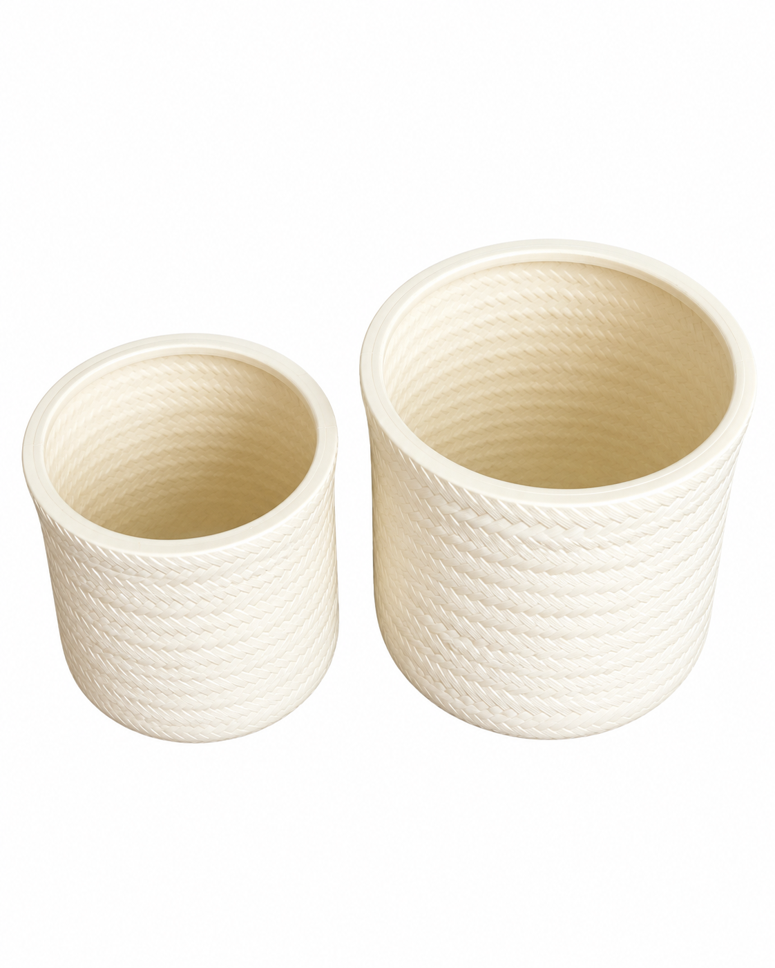 Artisan Pattern Indoor Planters For Home - Beige