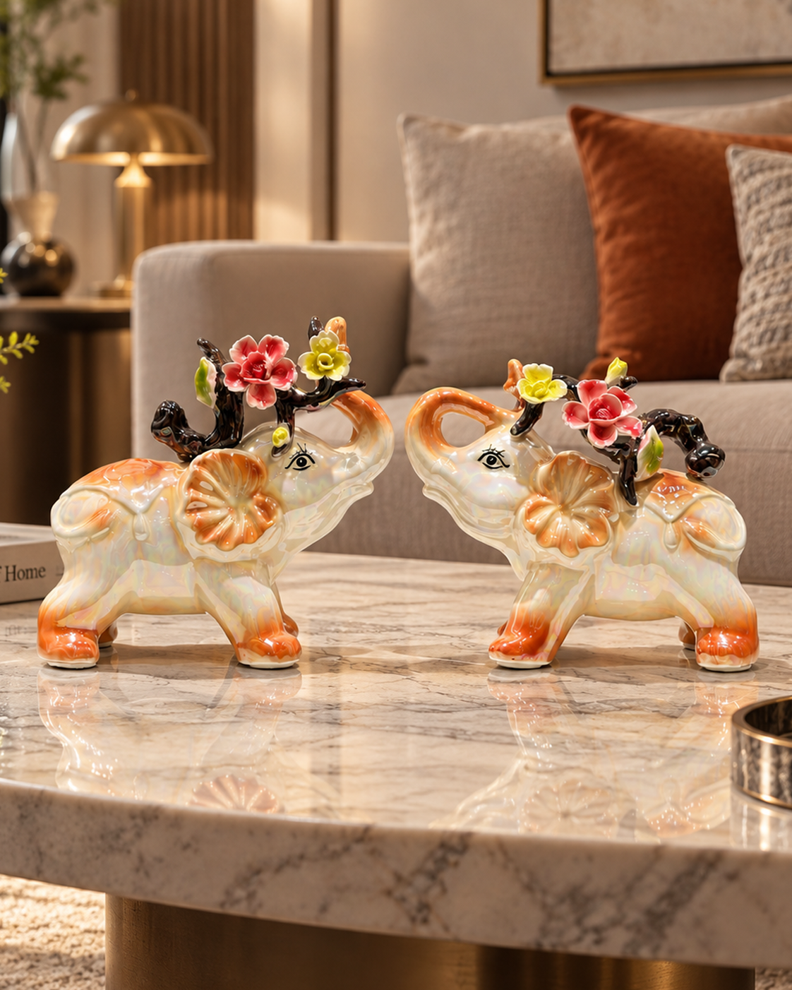 Royal Garden Home Decoration Showpiece - Brown