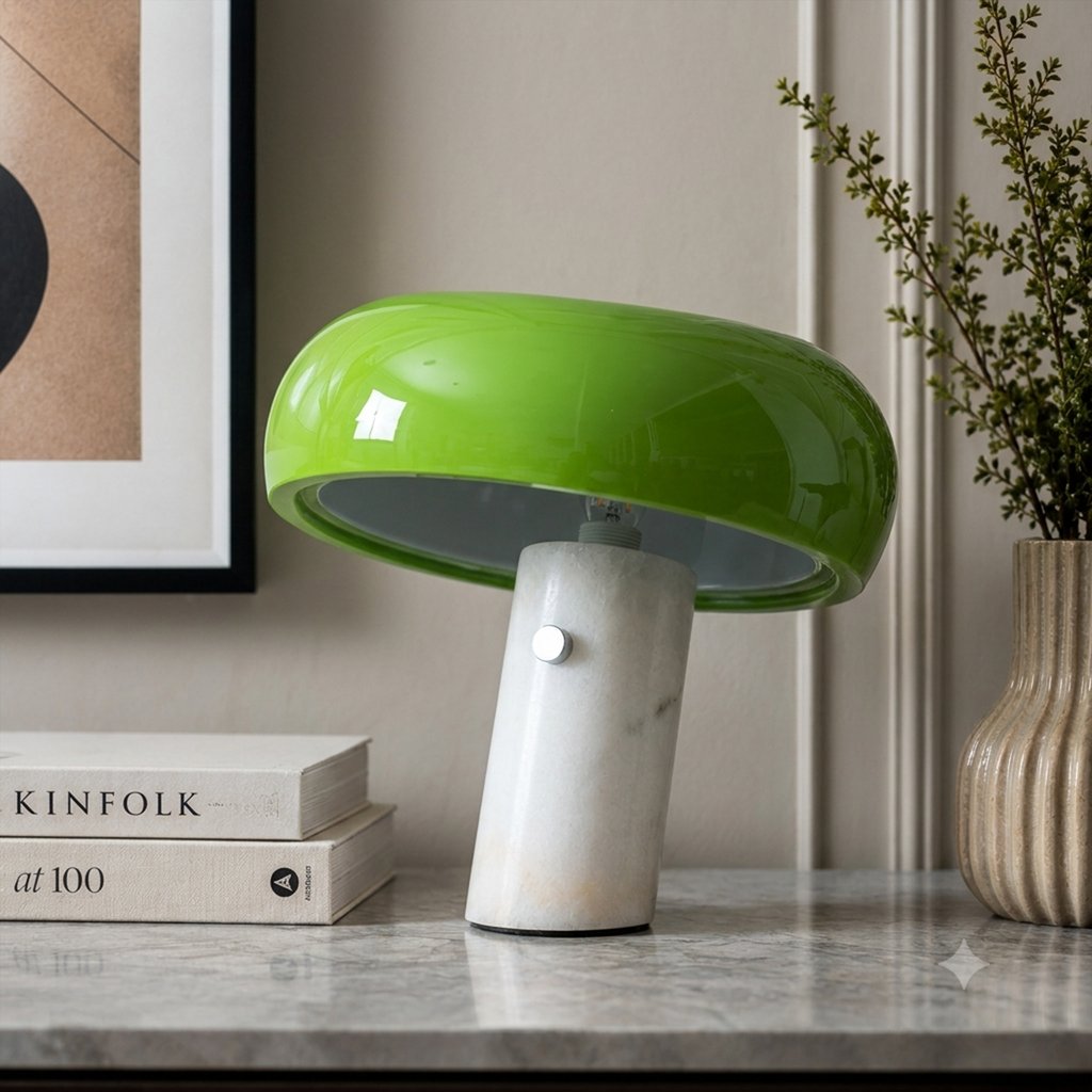 Capstone Glow Table lamp for Home & Item for Home Decoration - Green (Italian Designer Collection)