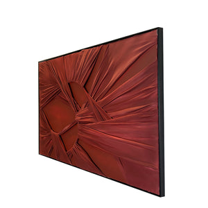 The Unseen Symphony Modern Wall Art - RED  ( 32 x 47 Inches )