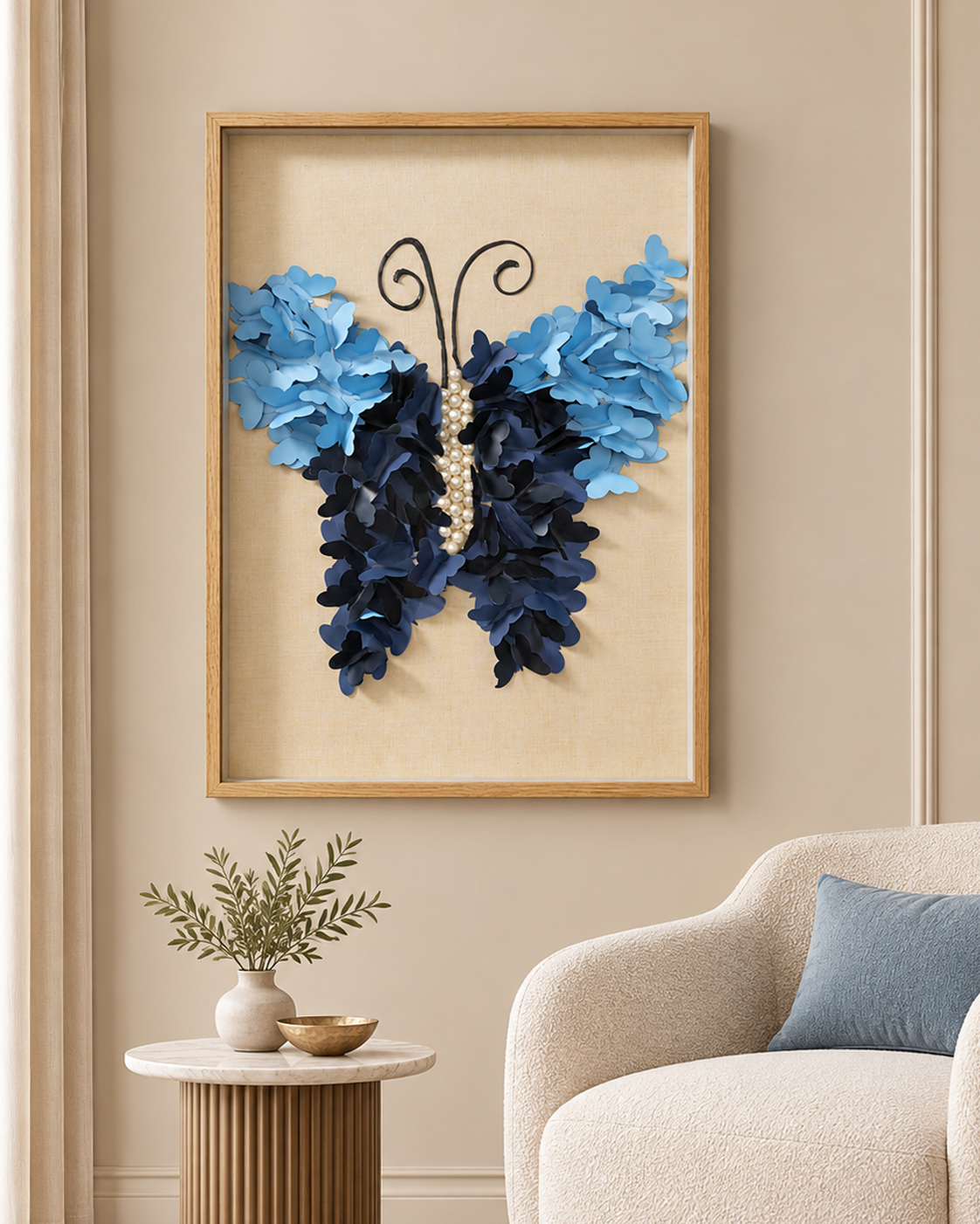 Oceanic Butterfly Shadow Box and Wall decoration item