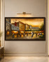 Evening at Moulin Rouge 100% Hand Painted Wall Art Paintings for Home & Item for Wall Decoration ( 47 x 23.5 Inches )
