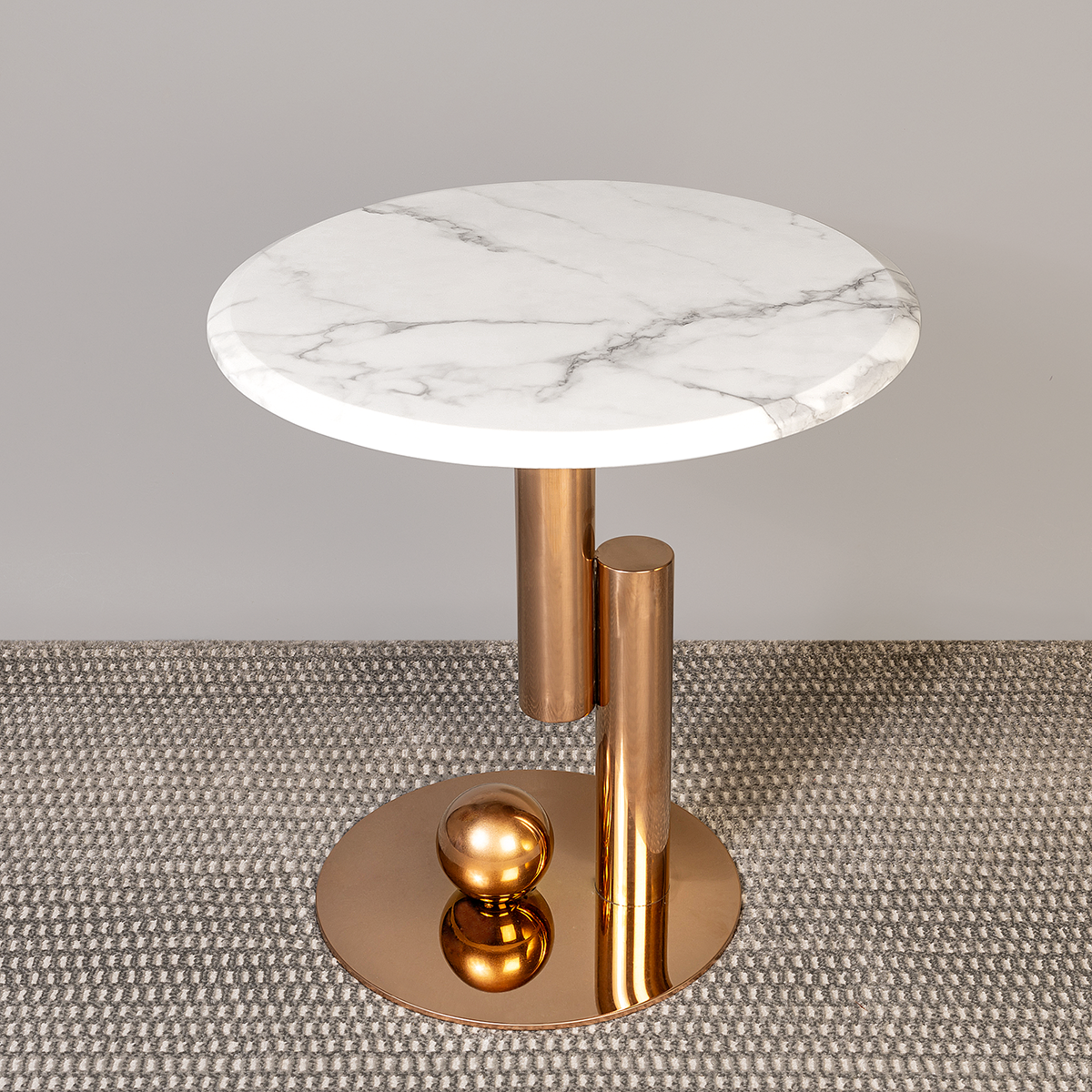 Ethereal Haven Side Table (Stainless Steel) - Rose Gold (S)