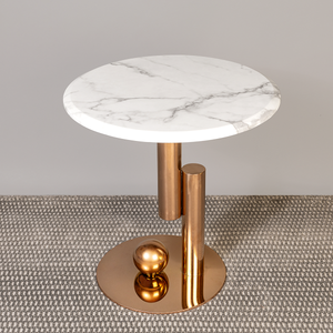 Ethereal Haven Side Table (Stainless Steel) - Rose Gold (S)