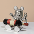 Mouse Table Top Figurine  with Wine Bottle Opener