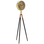 Momentum Dial Tripod Base Luxury Designer Clock With Moving Gear Mechanism