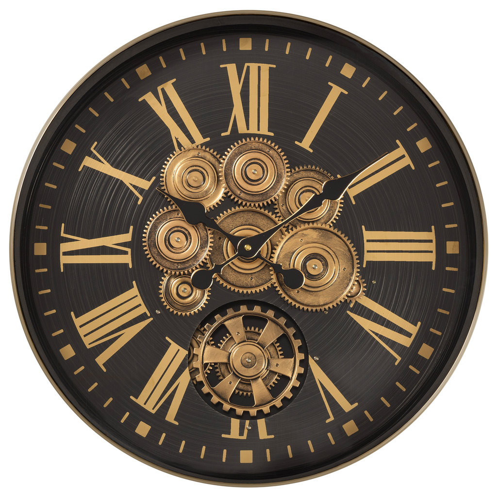 Time Lock Luxury Designer Watches Wall Clock Online With Moving Gear Mechanism Buy Wall Clock Online (Steel Body)