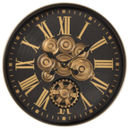 Time Lock Luxury Designer Watches Wall Clock Online With Moving Gear Mechanism Buy Wall Clock Online (Steel Body)
