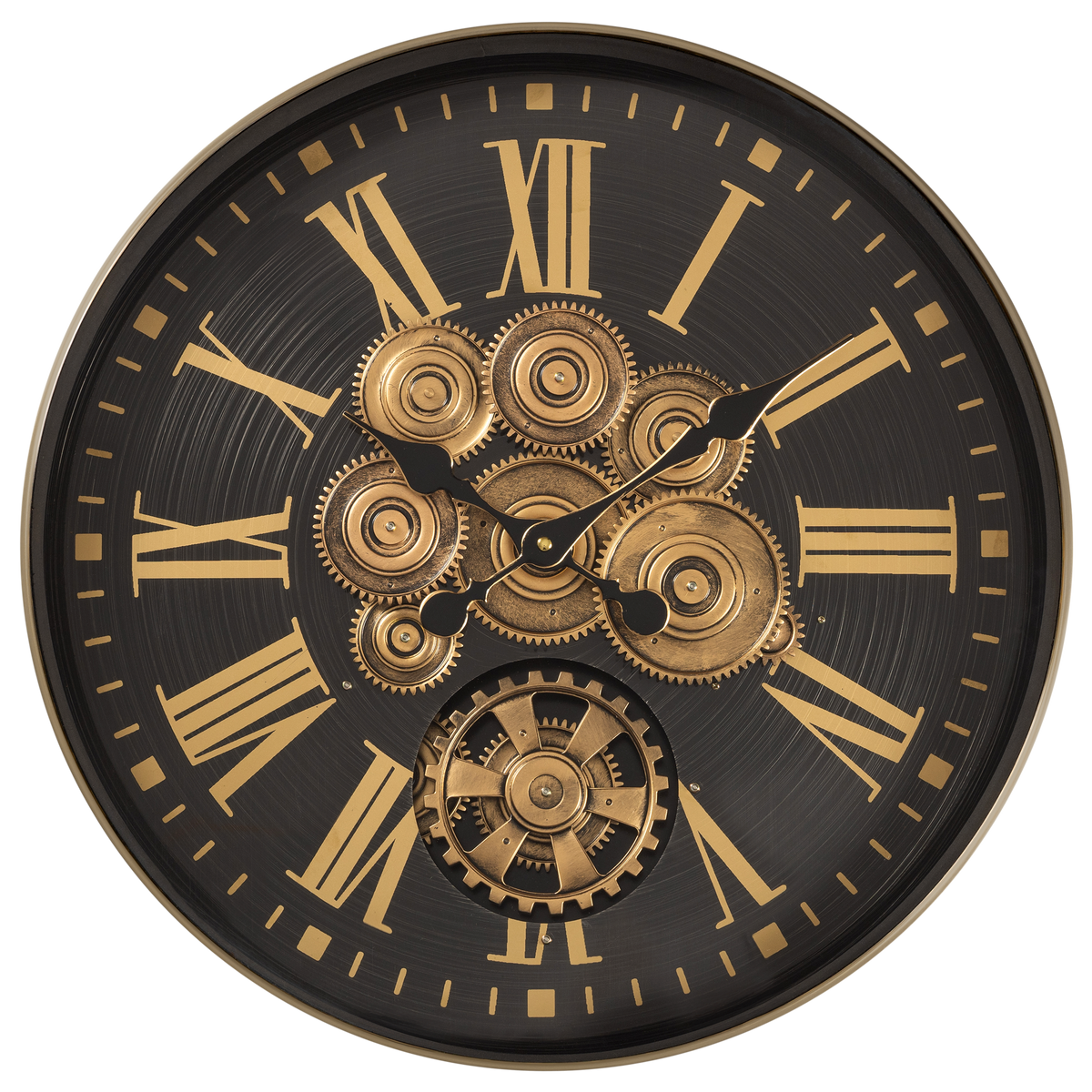 Time Lock Luxury Designer Watches Wall Clock Online With Moving Gear Mechanism Buy Wall Clock Online (Steel Body)
