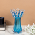 Cobalt Blue Wave Handblown  Glass Vase & Decorative showpiece