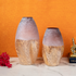 Desert Sands Handblown Glass Vases - Set of 2