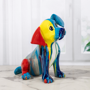 Poly chrome Pup Perfection decorative Showpiece