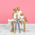 Family Holiday Decorative Showpiece - Gold