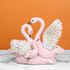 Swan Family Sculpture and Ceramic Decorative showpiece