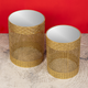 Luxe Gold Accent Side Table - Set of 2