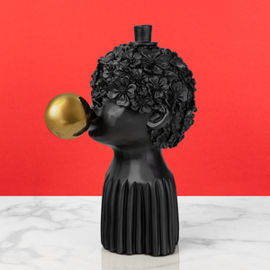 Orbital Odyssey  Resin Decorative showpiece -Black