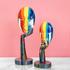 Expressive Rainbow Face Decorative Showpiece