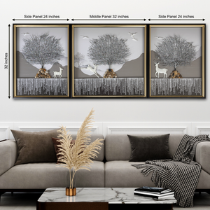 Graceful Tree Branches Wall Decor Shadow Box - Set of 3
